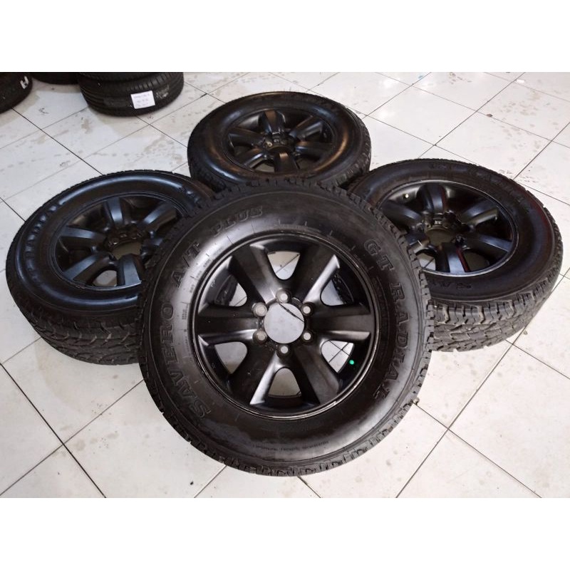 velg mobil bekas copotan fortuner ring 16 plus ban at