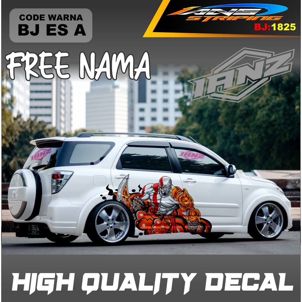 STICKER VARIASI MOBIL TERIOS / STIKER MOBIL GRAND LIVINA / VARIASI STIKER MOBIL AVANZA / STIKER MOBIL XENIA / STIKER MOBIL