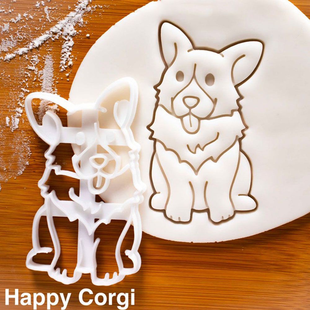 Cetakan Biskuit / Cookies Bentuk Anjing Corgi Lucu Diy