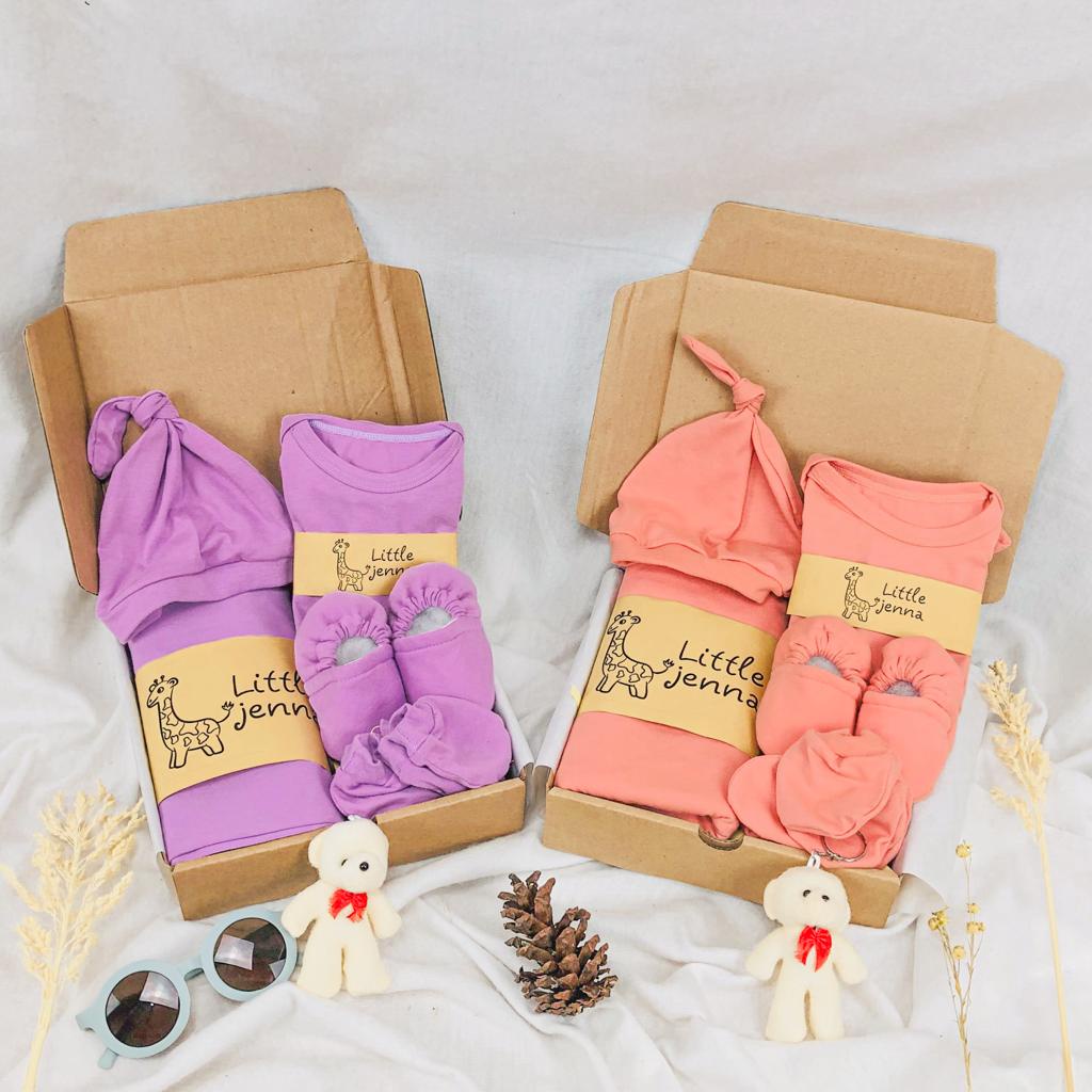 LITTLE JENNA - KADO LAHIRAN GIFT SET BABY NEWBORN/HAMPERS BAYI NEWBORN/HAMPERS BABY GIRL BABY BOY/KADO LAHIRAN