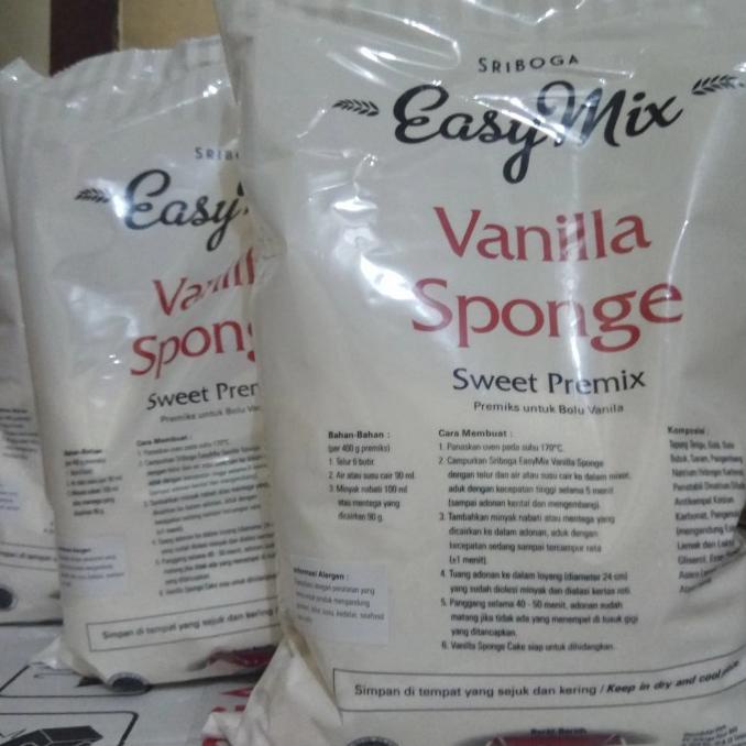 

SALE Tepung Easy Mix Sriboga Vanilla Sponge 1kg