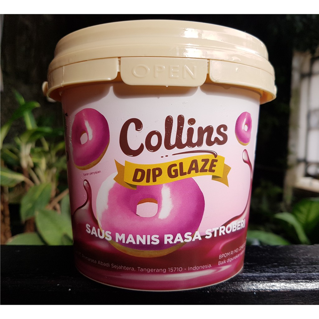 

Collins Dip Glaze Saus Manis Strawberry Rasa Stroberi 1 Kg