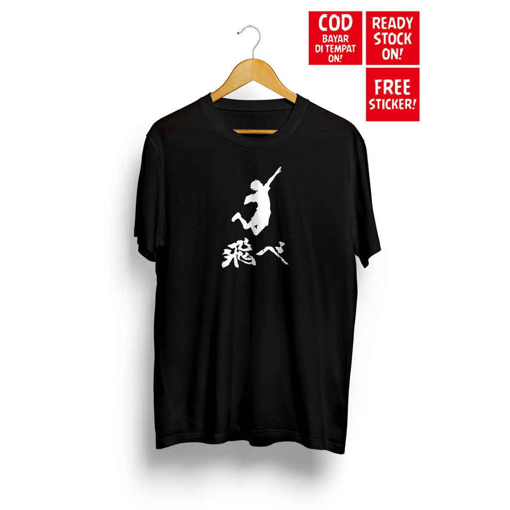 BAJU KAOS KARASUNO HAIKYUU ICS ANIME HINATA HIGH KYUU FLY HIGH ANIME MANGA JEPANG JAPAN CULTURE