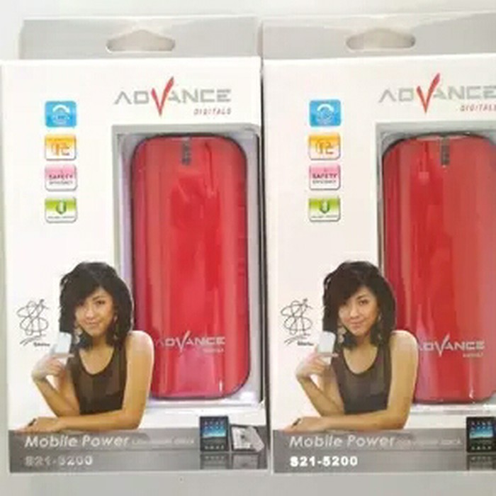 POWERBANK MURAH ADVANCE S21 5200 mAh