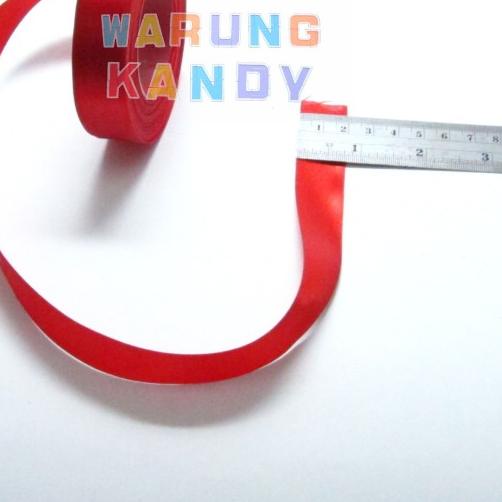 

☄ Pita Saten 3/4" 25Yar Merah Cabe 4 - PAK ➸