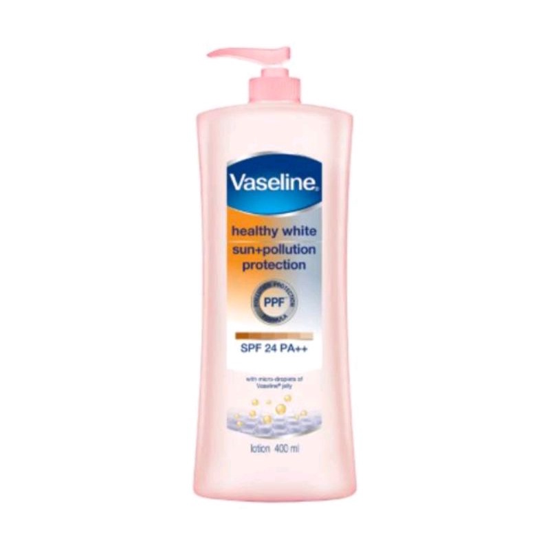 VASELINE HEALTHY WHITE  SUN + POLLUTION PROTECTION SPF 24 400ml