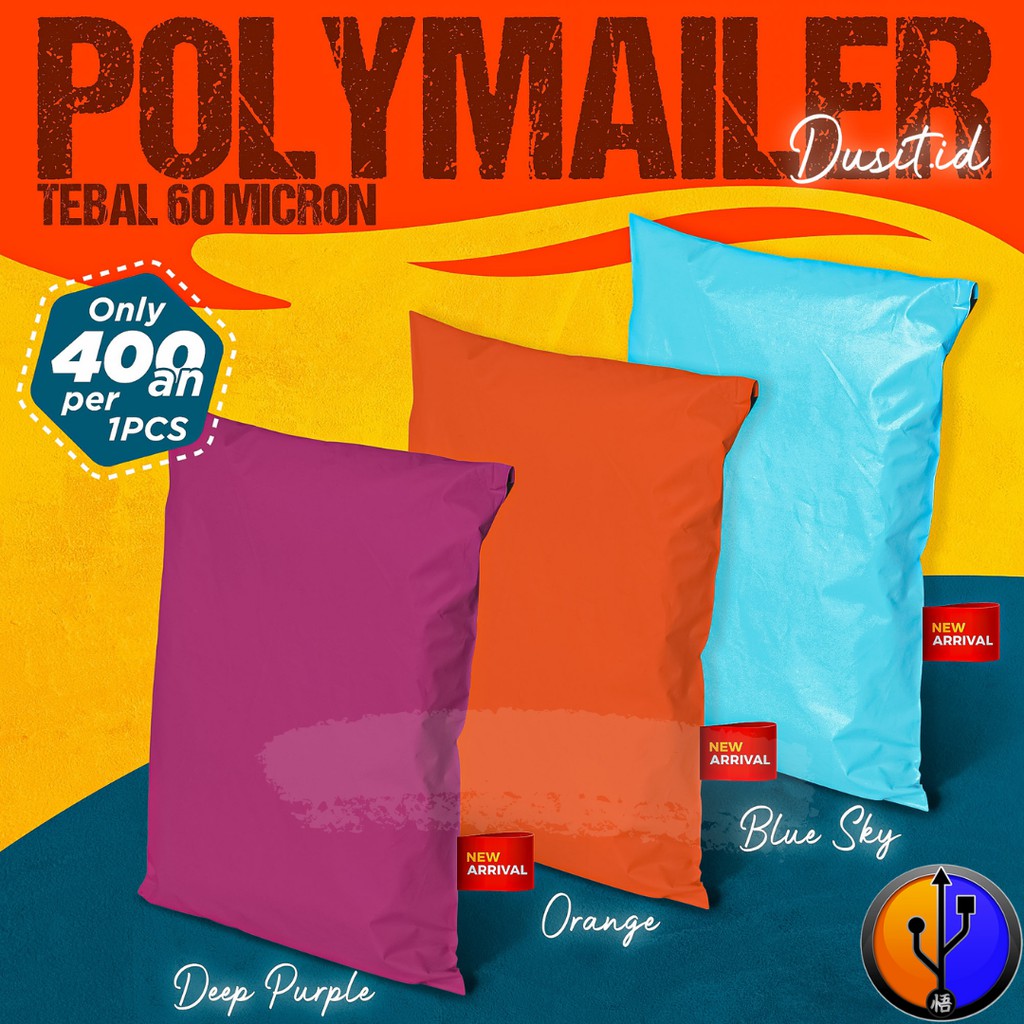 

Amplop Plastik Polymailer Packing Tebal 60 Micron