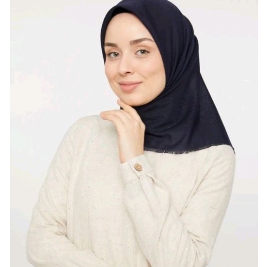 Polo İst Hera Simli Series NV001 | Hijab Katun Glitter Segiempat ORI Turki