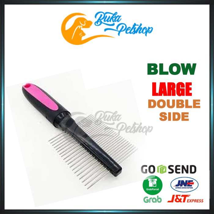 Sisir Bulu Anjing Sisir Bulu Kucing BLOW Double Sided Comb