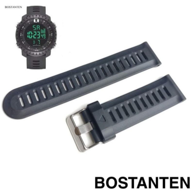 Strap Watch Jam Bostanten 2028 Tali jam Tangan Karet Bostaten 24mm