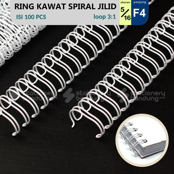 

Ring Kawat Spiral Jilid 5/16 F4 Spiral Wire 5/16 F4 3:1 38Lobang