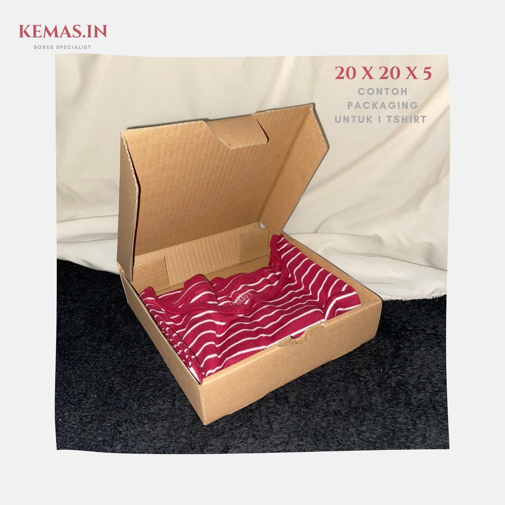 BOX/KARDUS/DUS DIE CUT 20x20x5 cm PIZZA PACKAGING POLOS OLSHOP-6