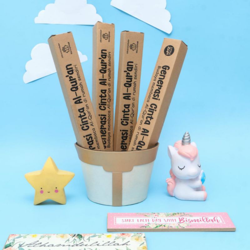 

Generasi Cinta Qur'an - Poster Edukasi Anak Muslim / gratis spidol penghapus / Wipe and clean