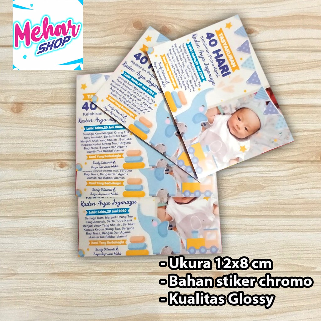 

STIKER LABEL AQIQAH + DESAIN GRATISSSSS !!!