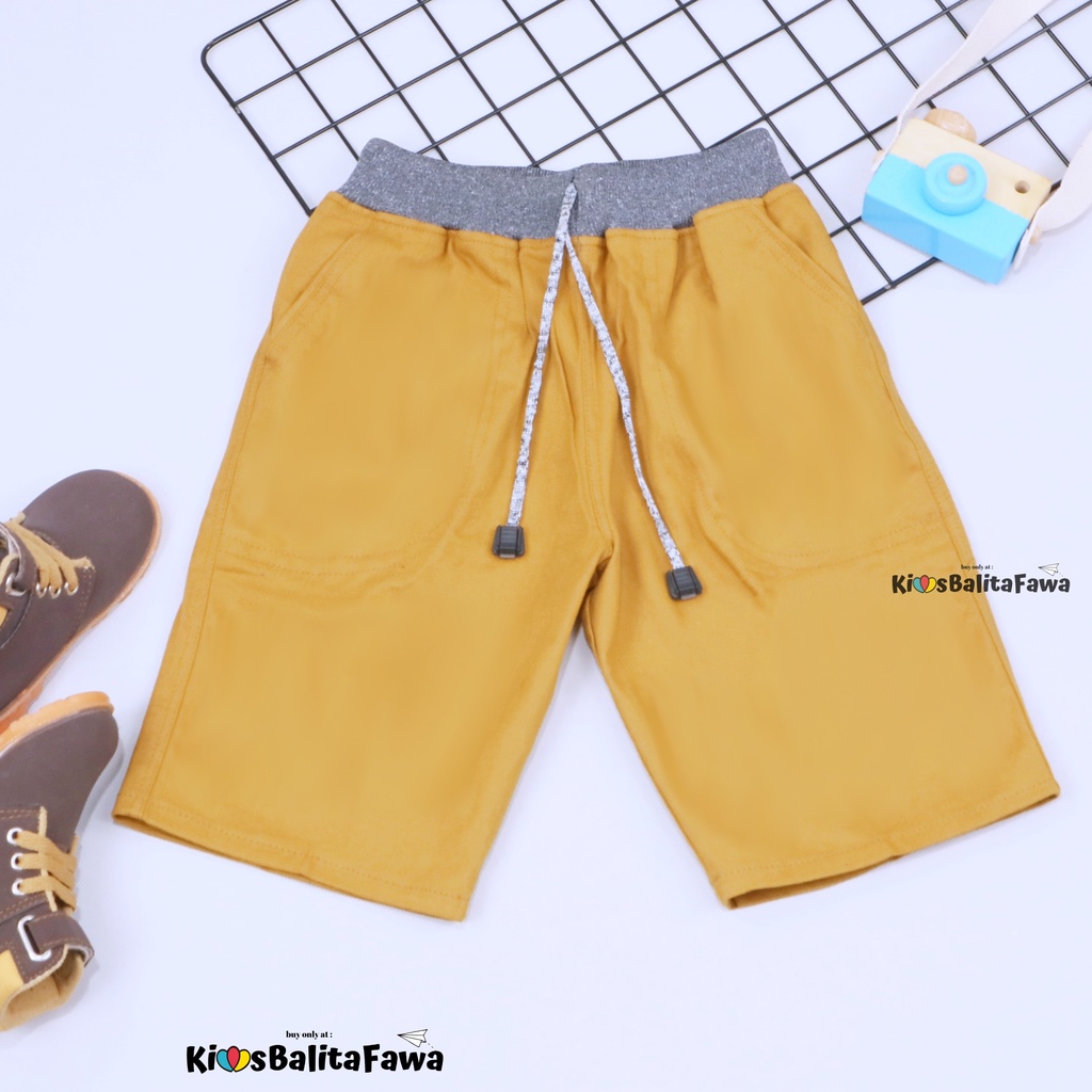 [POLOS] Celana Pendek Daffa uk 1-12 Tahun / EXPORT Quality Bawahan Anak Laki Pants Semi Jeans Cowok