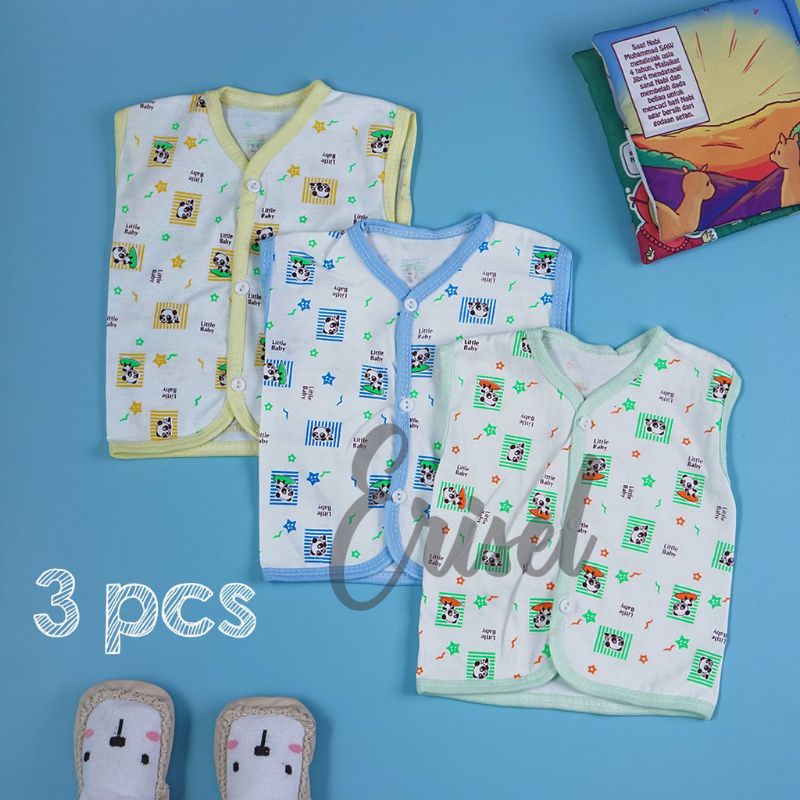 3 PCS BAJU BAYI BARU LAHIR/ PERLENGKAPAN BAYI/ BAJU PENDEK PANJANG KUTUNG