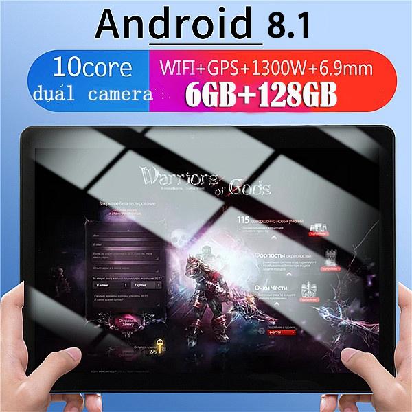 Tablet 6G + 128G Android 8.1 WiFi Tablet PC 10.1 Inch Octa