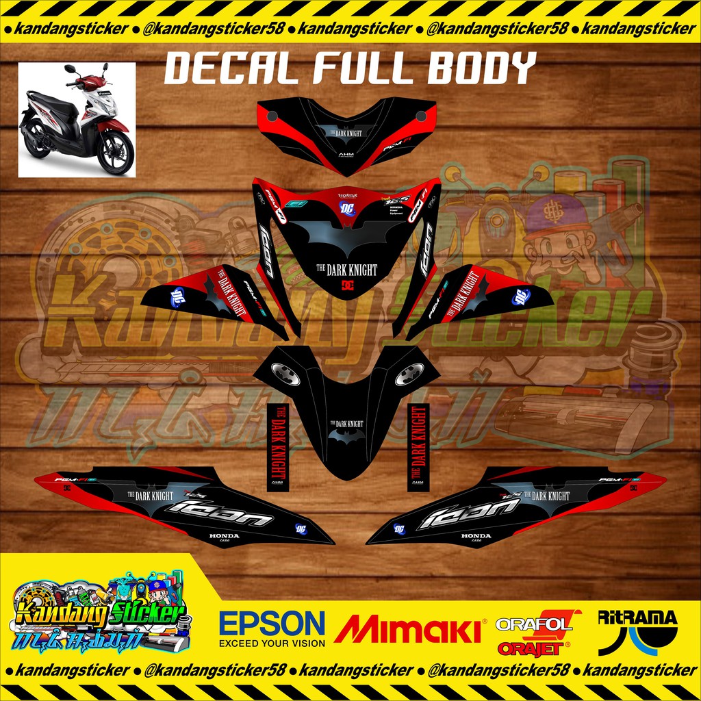 Decal BEat FI 2015 Full Body BATMAN Ultimate Shopee Indonesia