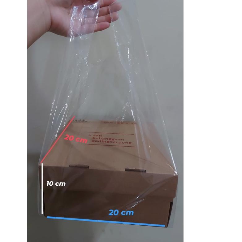 

☻ KRESEK PE bening uk 23 untuk box 20 x 20 ( pabrik langsung) ♘