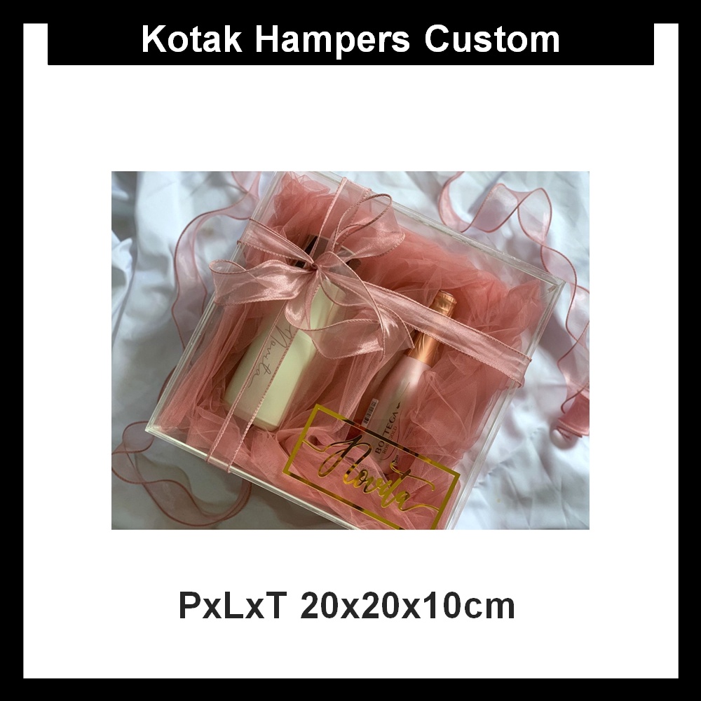 

Kotak Hampers Custom PxLxT 20x20x10cm