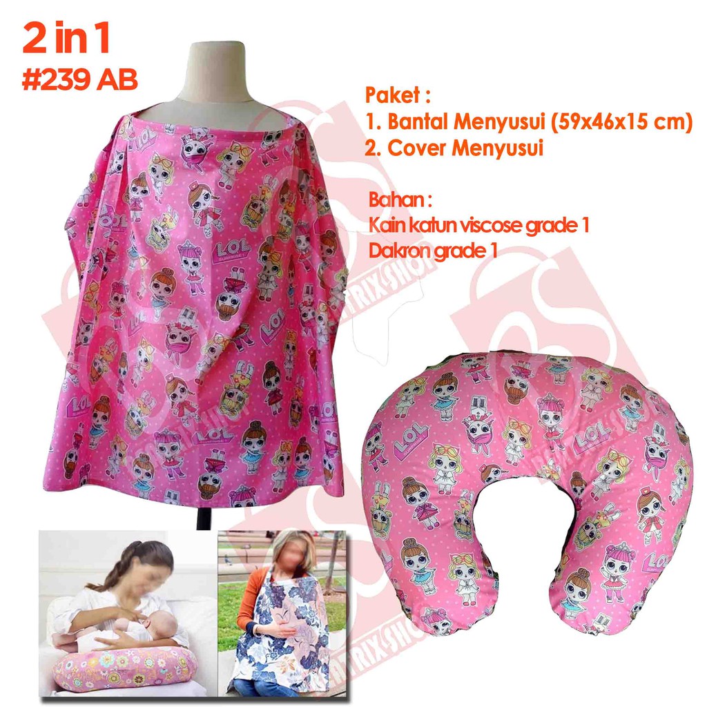 Termurah harga paket 2 in 1 bansui doraemon bantal kasur menyusui elha baby bisa cod apron karakter