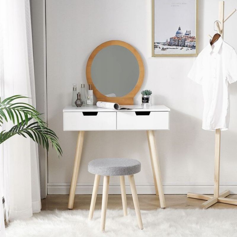 meja rias retro kecil meja rias set minimalis