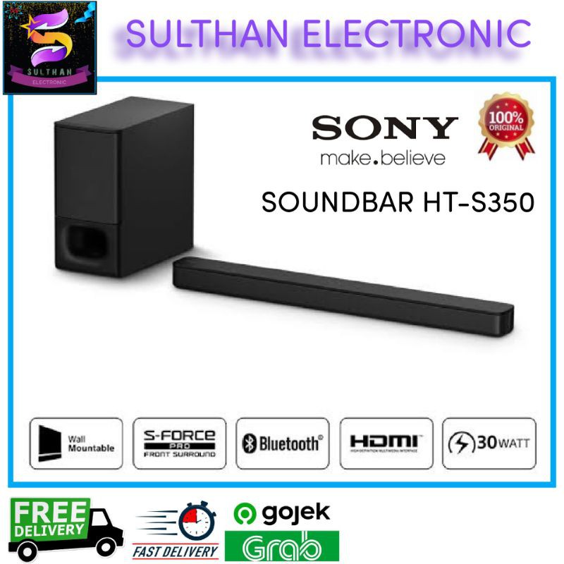SOUNDBAR SONY HT-S350 WIRELESS & BLUETOOTH SUBWOFER 2.1CH