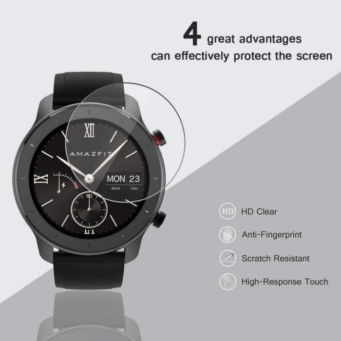 Anti Gores Tempered Glass Khusus Untuk Xiaomi Huami Amazfit GTR 42mm