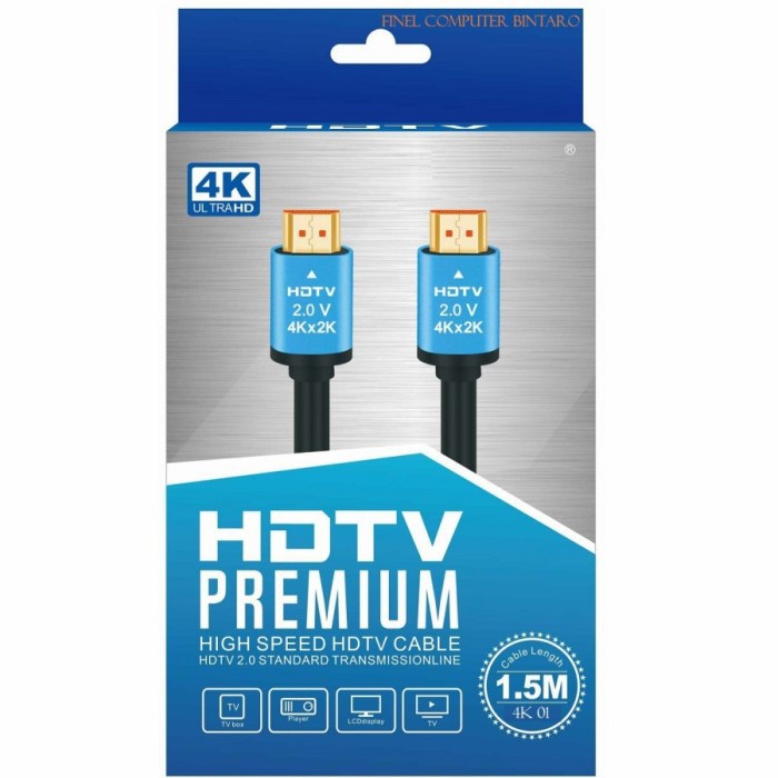 Kabel HDMI to HDMI 1,5Meter Versi 2.0 Full HD 4K