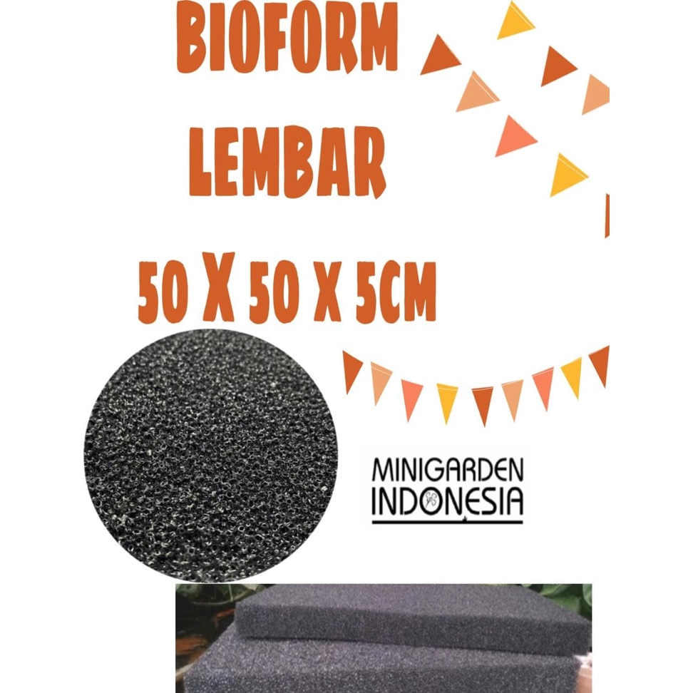 BIOFOARM 50 X 50 CM busa media filter bioform biofill aquarium kolam ikan