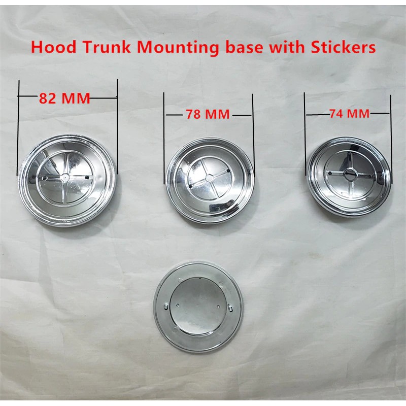 2 Pcs 82 Mm 74 Mm 78 Mm Biru Putih Serat Karbon Hitam Putih Hood Trunk Emblem Logo untuk BMW e46