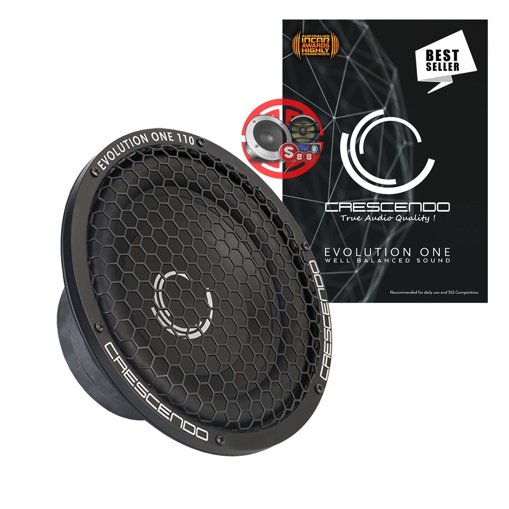 Crescendo Evolution One 110 SQ Subwoofer 10 Inch