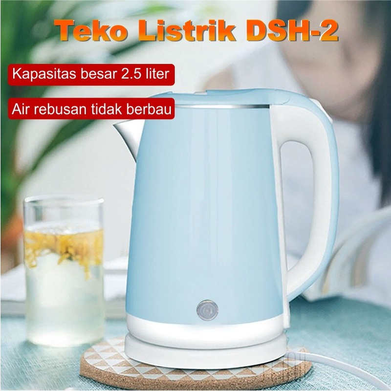 Teko Listrik Pemanas air Kettle elektric kapasitas Air 2 Liter Pemanas Kopi