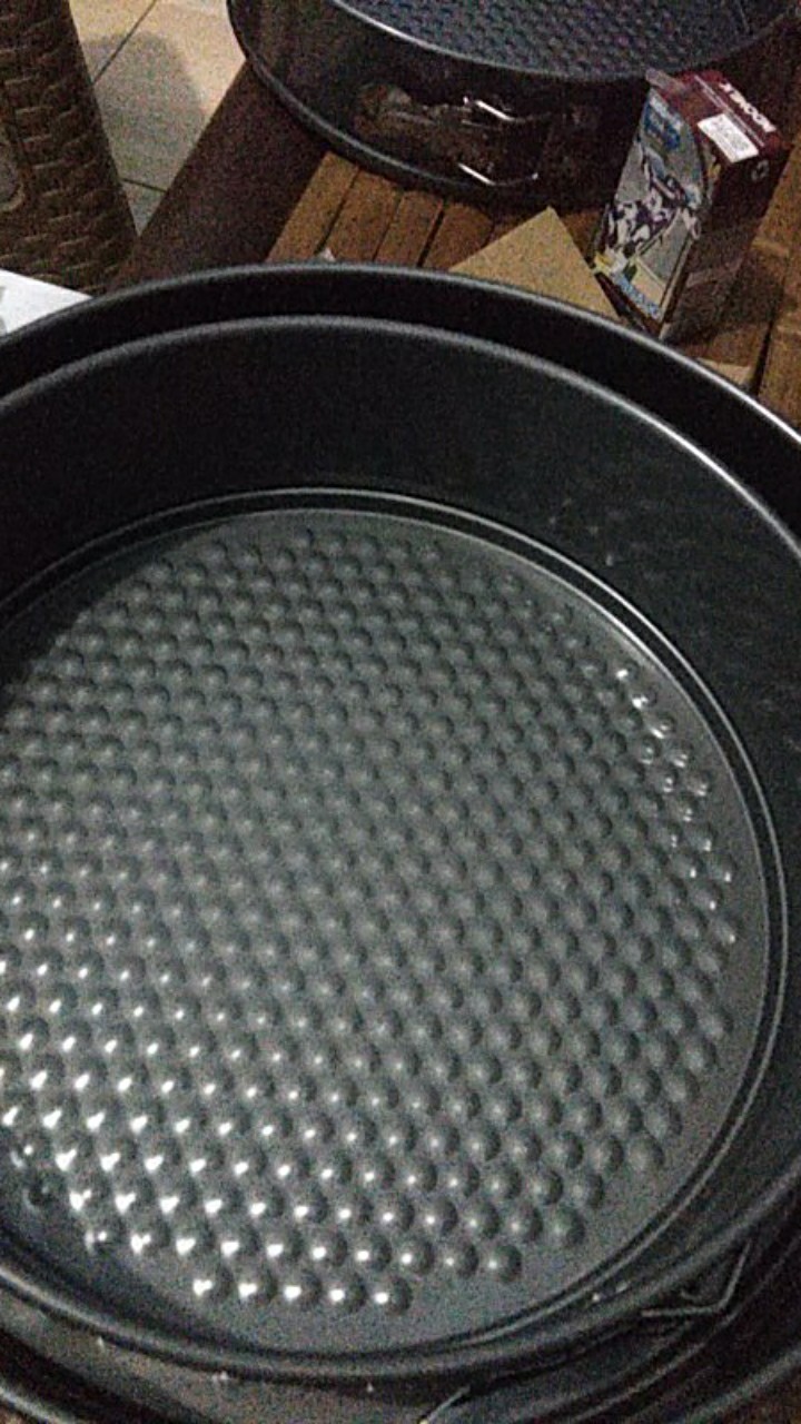 Loyang Bongkar Pasang Teflon Set 3 Pcs / Spring Foam Pan / Loyang Cake Kue Bolu