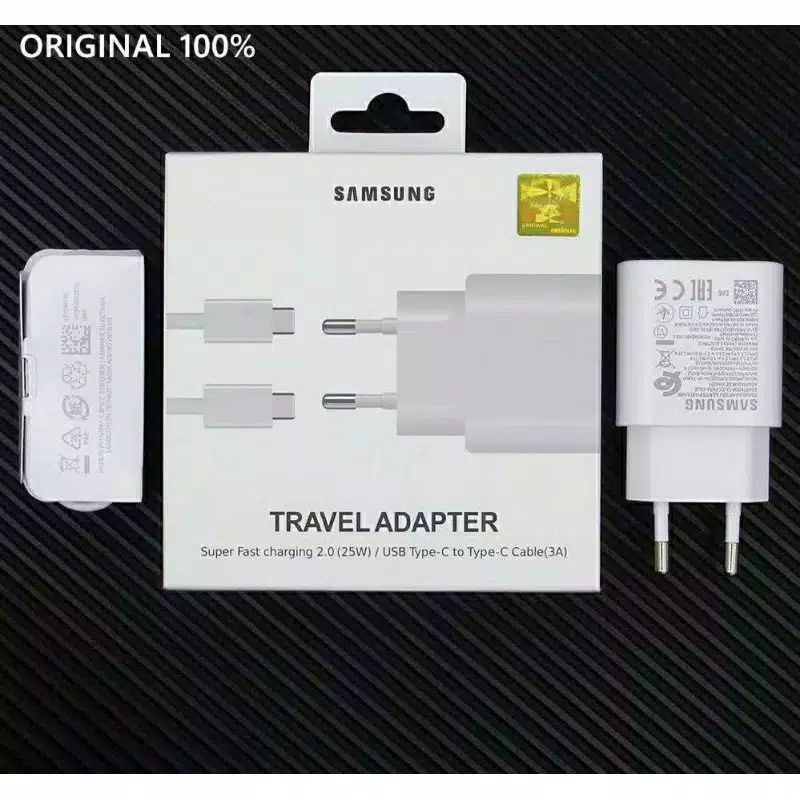 TC TRAVEL CHARGER ADAPTER SAMSUNG TIPE C KE TIPE C ORIGINAL 100%/FAST CHARGING ADAPTOR