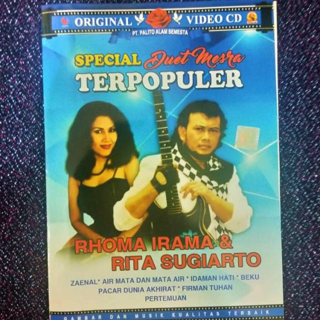 Murah meriah VCD original karaoke duet mesra Roma irama & Rita Sugiarto