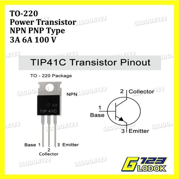 Transistor Switching Power Amplifier TR TIP 31 32 41 42 C NPN PNP
