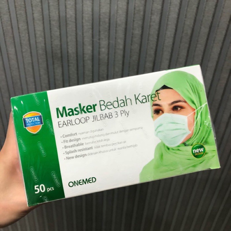 Masker Medis Onemed Hijab - Masker Hijab