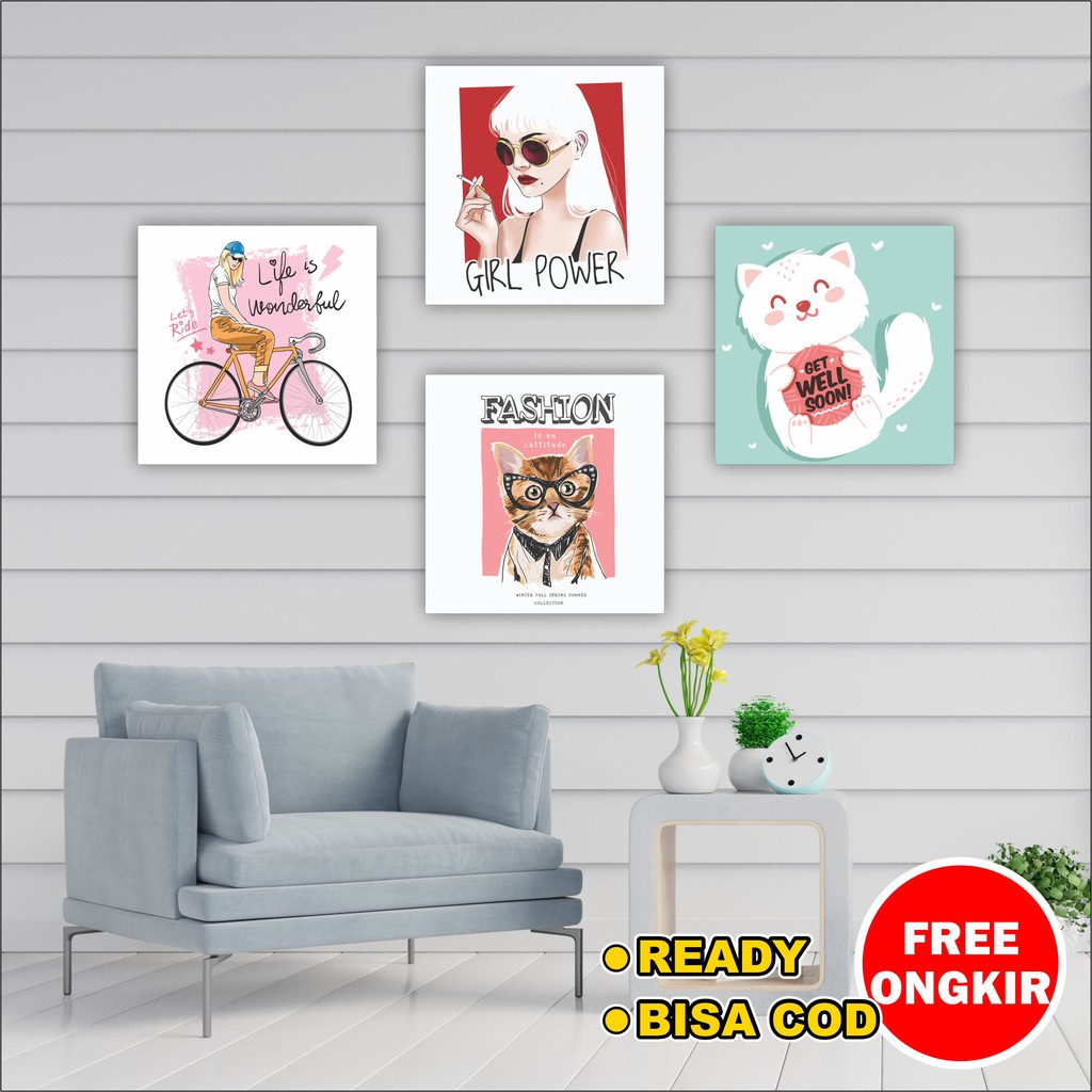 Hiasan pajangan dinding rumah wall decor dekorasi kamar kartun cat shabbychic walldecor ruangan imut