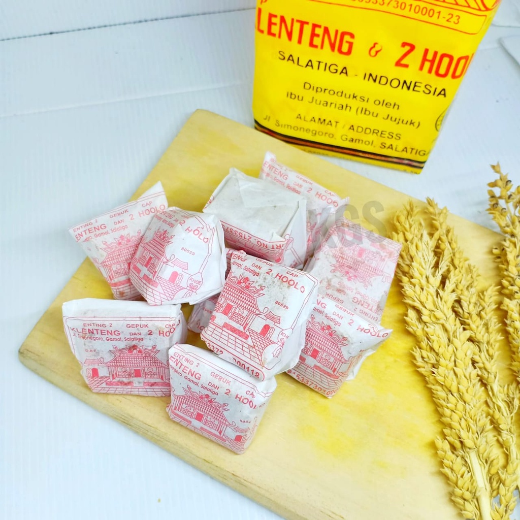 

Enting-enting Kacang Ting-Ting Kacang Enting enting gepuk Cap Klenteng dan 2 Hoolo