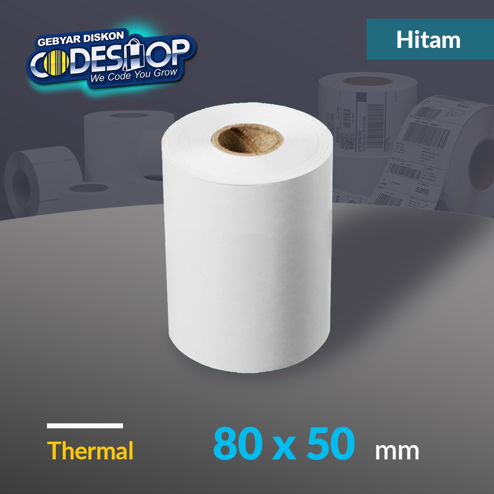 

Codeshop Kertas Thermal 80 x 50 mm Struk Kasir Receipt Printer Termal 80mm