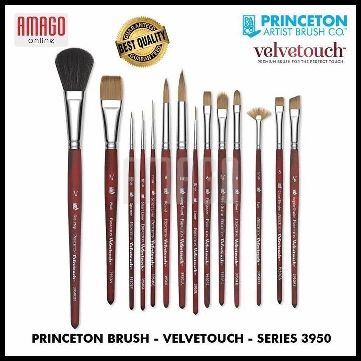 

Brush Princeton - Velvetouch - Synthetic - Mini Fan - 20/0 - Kuas Mini