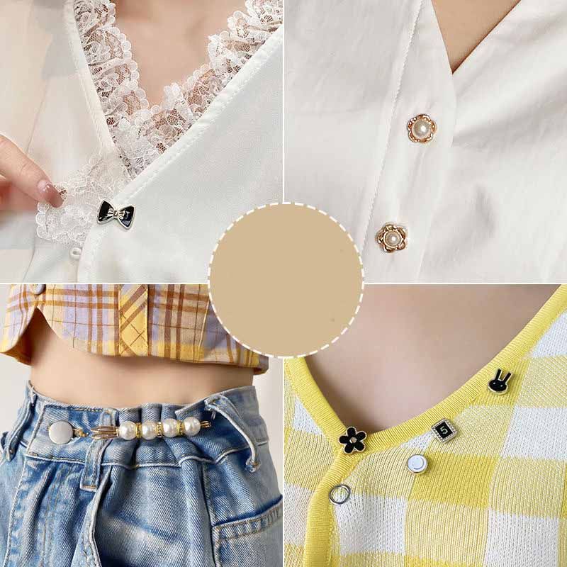 [COD] 10 pcs Bros Pin Kancing Tusuk Import Lepas Pasang Praktis Pin Tusuk Baju Dagu Aksesoris Fashion Ala Korea