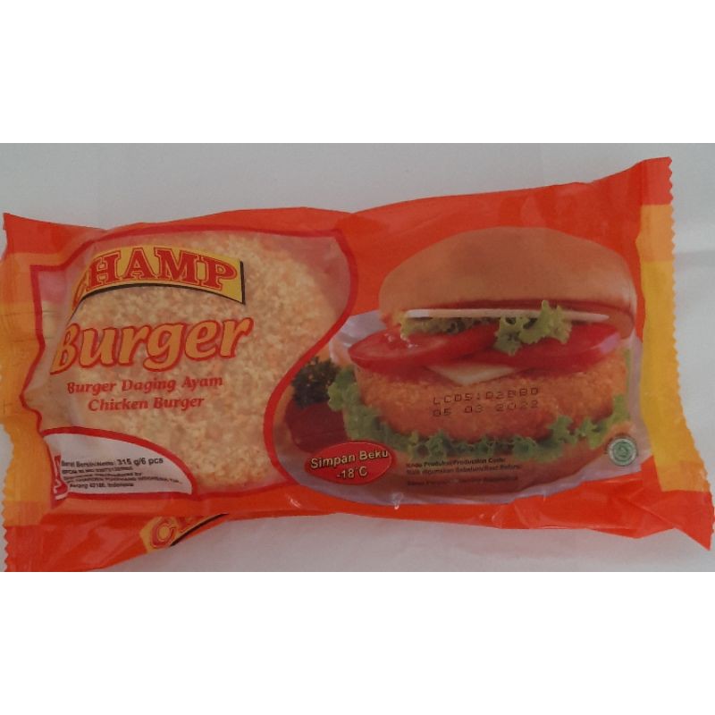 

Champ Burger isi 6 315gr