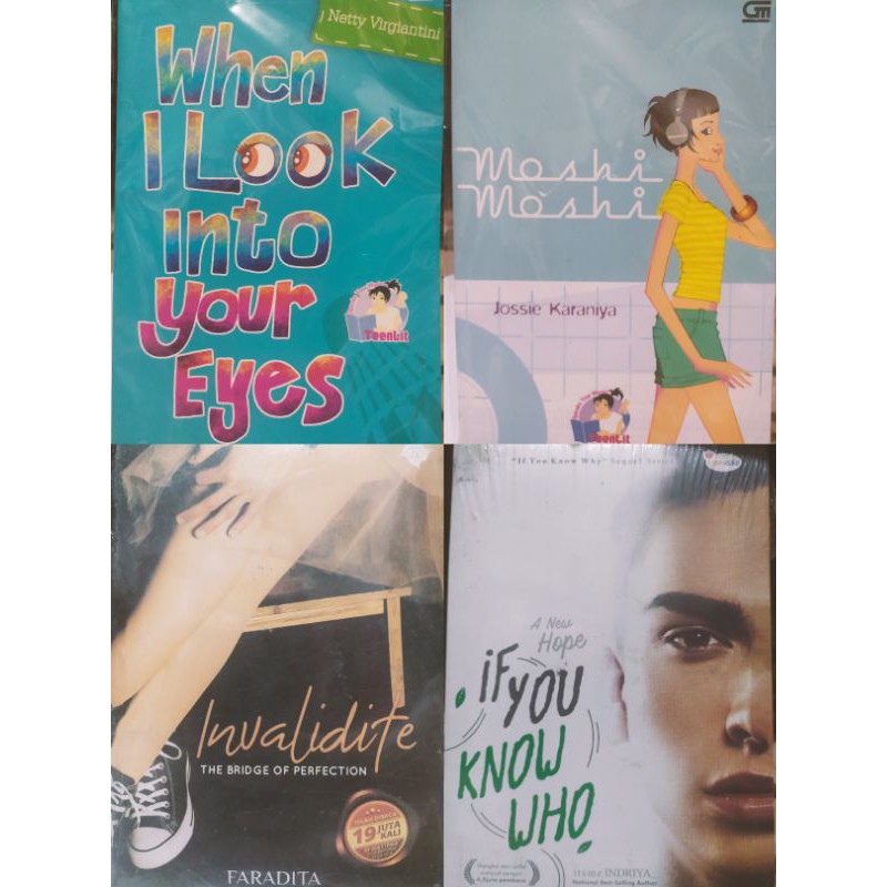 Novel When I look Into Your Eyes, Moshi Moshi, Invalidite, If You Know Who dan Dimensi Langit Manusi