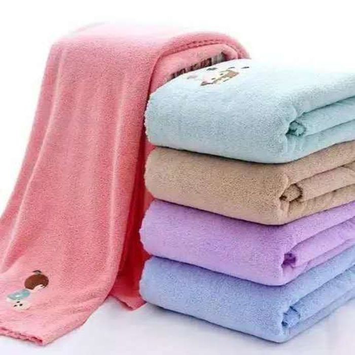 [HM01] Handuk Mandi Bahan Microfiber Motif Unik - Random Colour