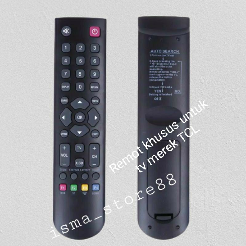 REMOT TV TCL LED/LCD/3D UNTUK SEMUA TIPE/JENIS MEREK TV TCL