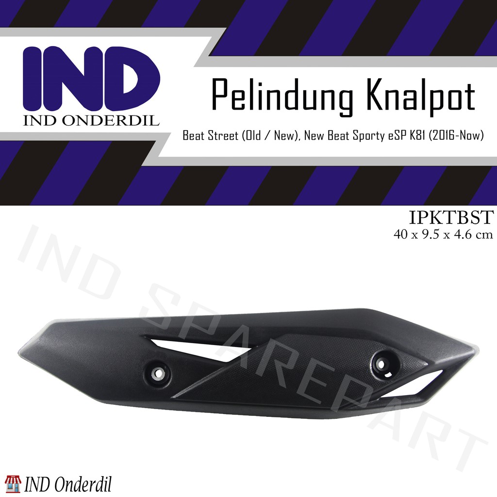 Cover Tutup-Tameng Pelindung Knalpot-Kenalpot Beat Sporty eSP New