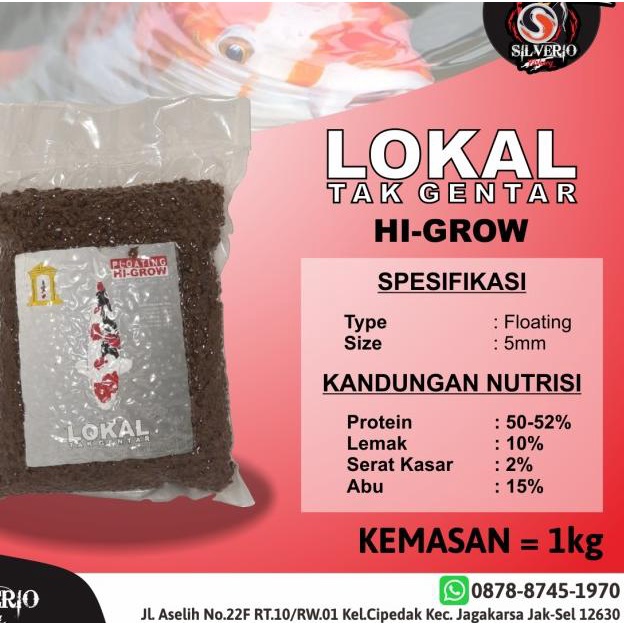 Pakan Ikan Koi LOKAL TAK GENTAR / LTG