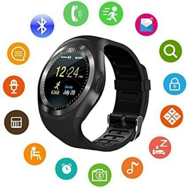 Smart Watch DZ11 / JAM PINTAR Smartwatch Y1 SIM MEMORY BIRU